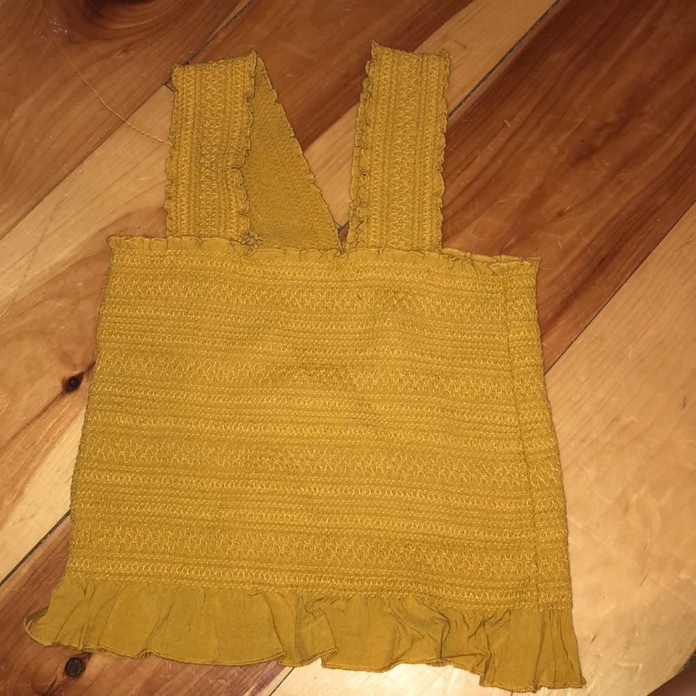 mustard yellow tank top